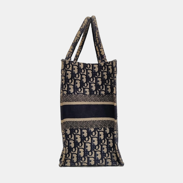 Authenticated pre-owned  Book Tote Medium Canvas Blue - Tote Bag at Looply