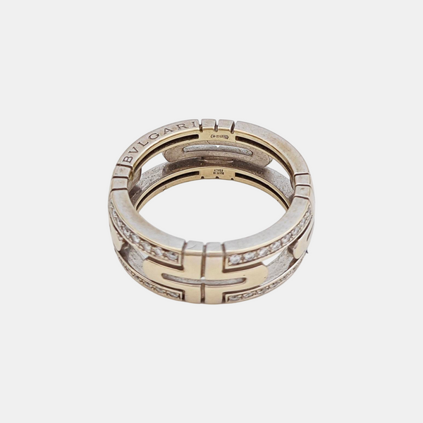 PARENTESI 18k White Gold Silver Ring EU 56