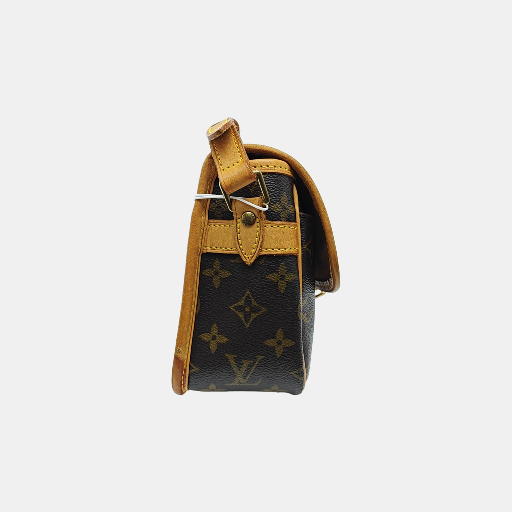 SOLOGNE PM Monogram Coated Canvas Brown