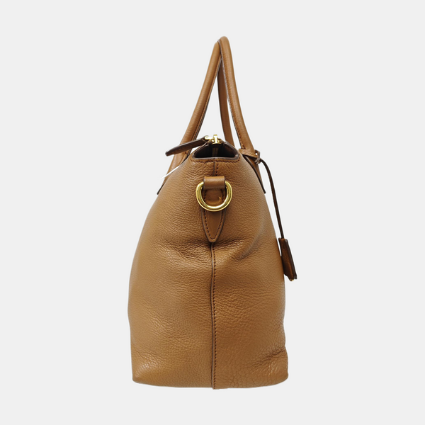 Calfskin Tote Bag Brown