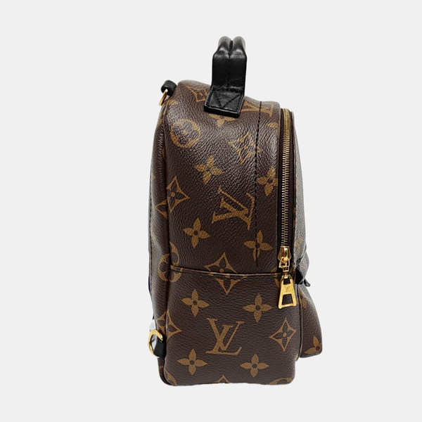 PALM SPRINGS Mini Monogram Coated Canvas Brown