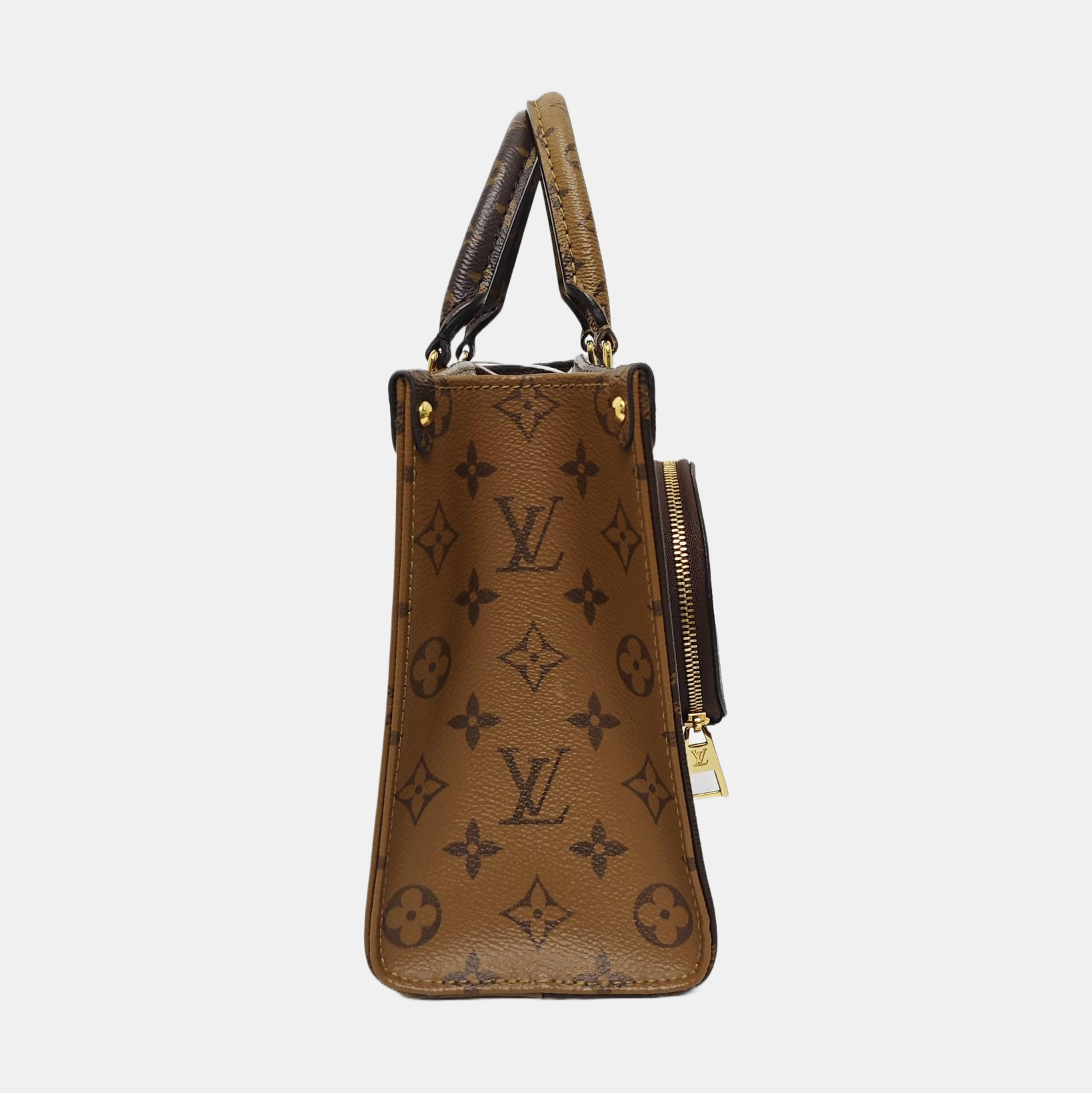 ONTHEGO PM Monogram Coated Canvas Brown