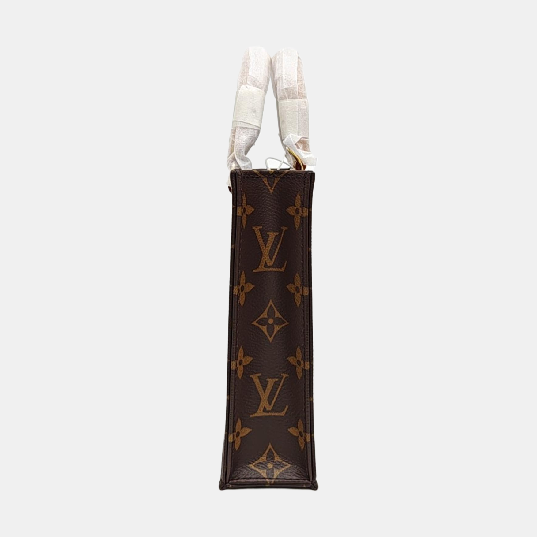 SAC PLAT Mini Monogram Coated Canvas Brown