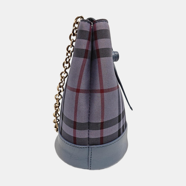 Canvas Bucket Bag Blue