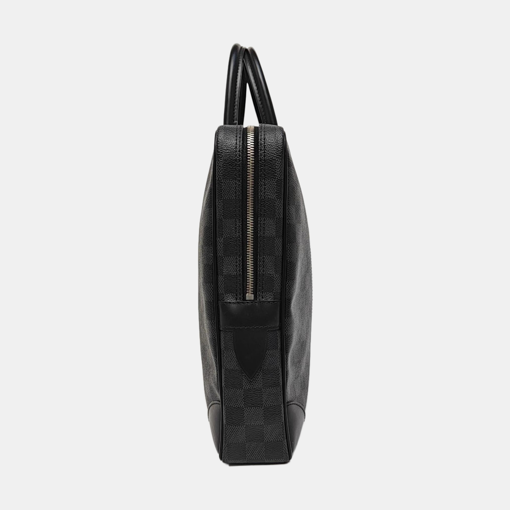 PORTE-DOCUMENTS Damier Graphite Coated Canvas Black