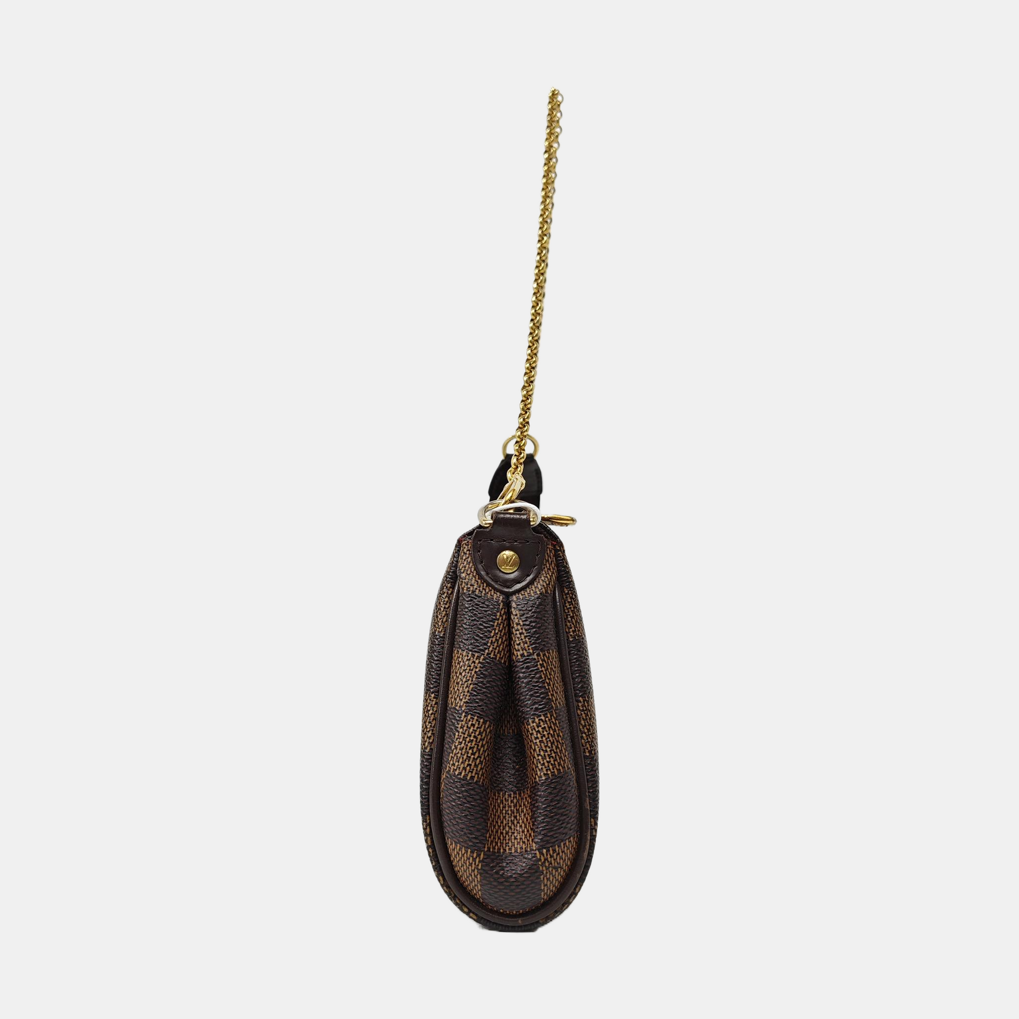 EVA Damier Ebene Coated Canvas Brown