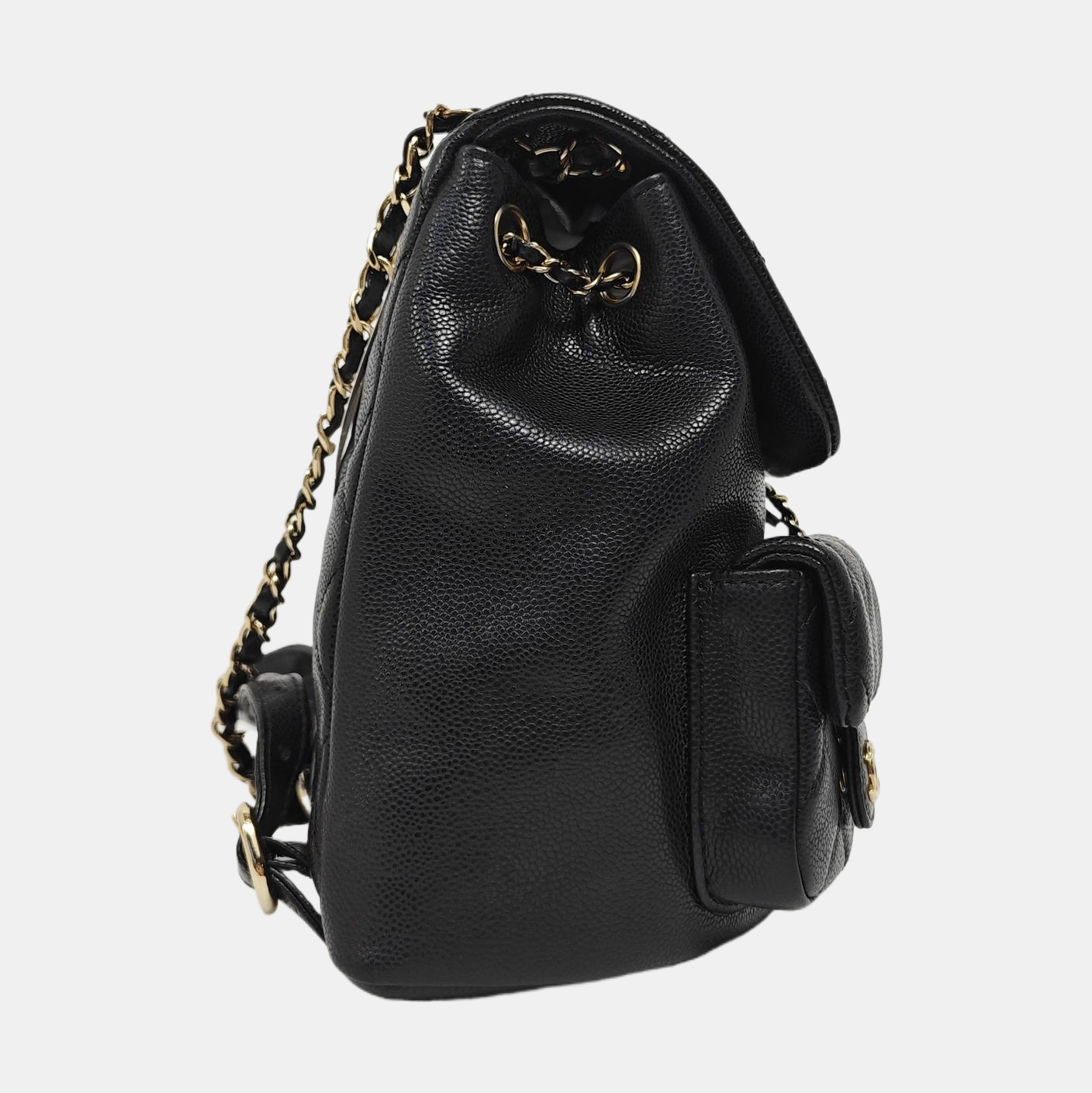 DUMA Medium Quilted Grained Calfskin Black