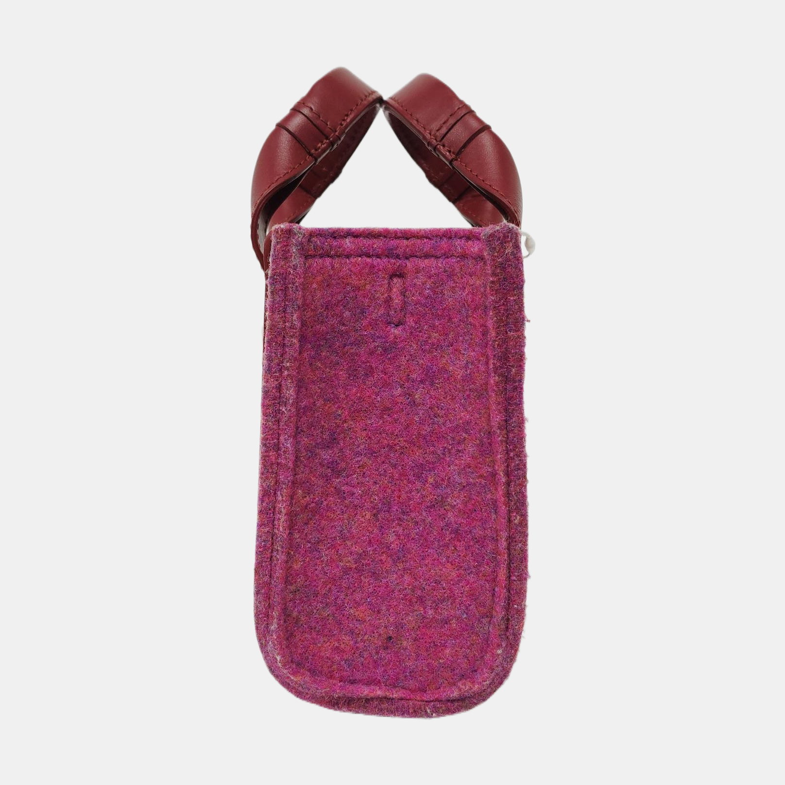 Authenticated pre-owned  Woody Mini Felt Burgundy - Shoulder Bag at Looply
