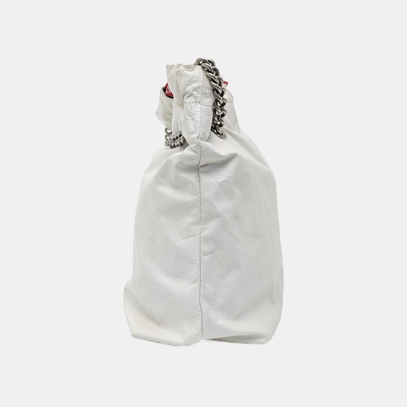 Calfskin Shoulder Bag White