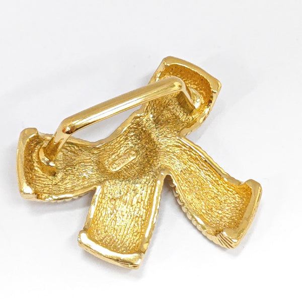Twist Round Metal Gold Pendant