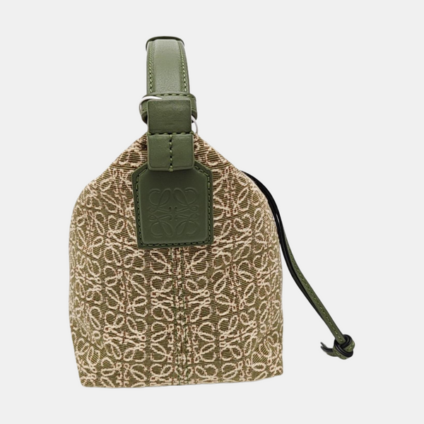 Canvas Top Handle Bag Green