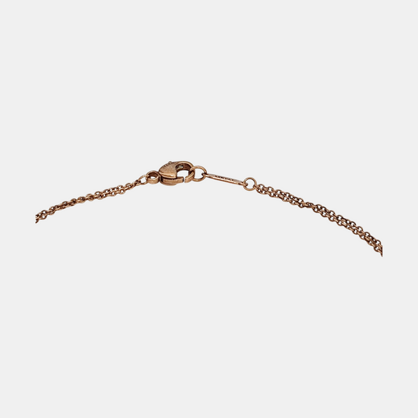 Tiffany Infinity Metal Rose Gold Necklace