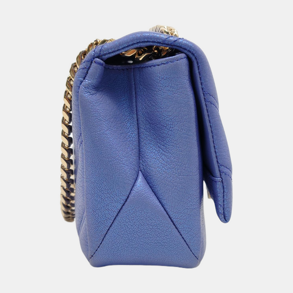 SERPENTI CABOCHON Small Quilted Lambskin Blue