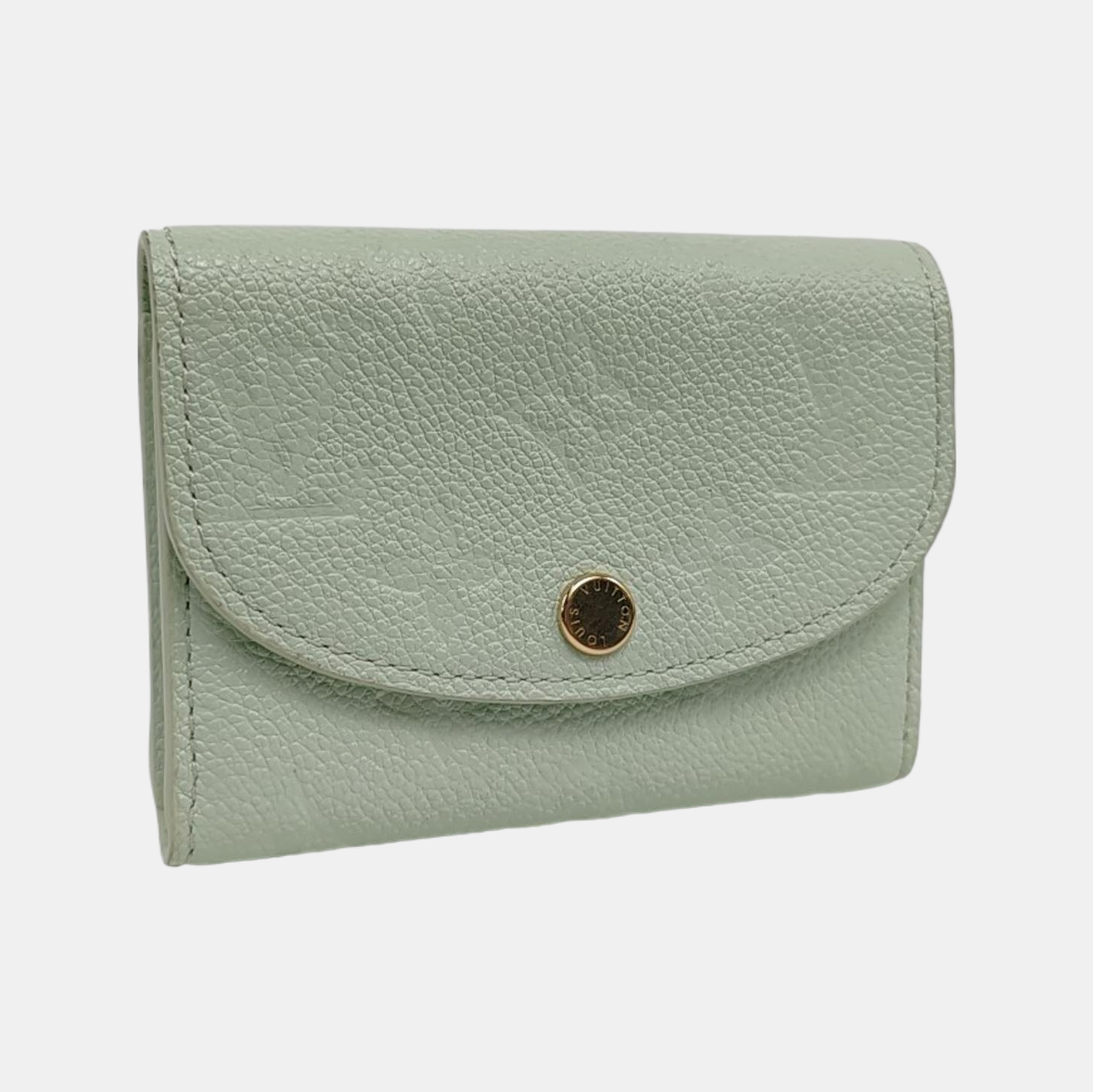 ROSALIE Monogram Calfskin Green Wallet