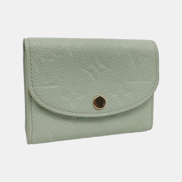 ROSALIE Monogram Calfskin Green Wallet