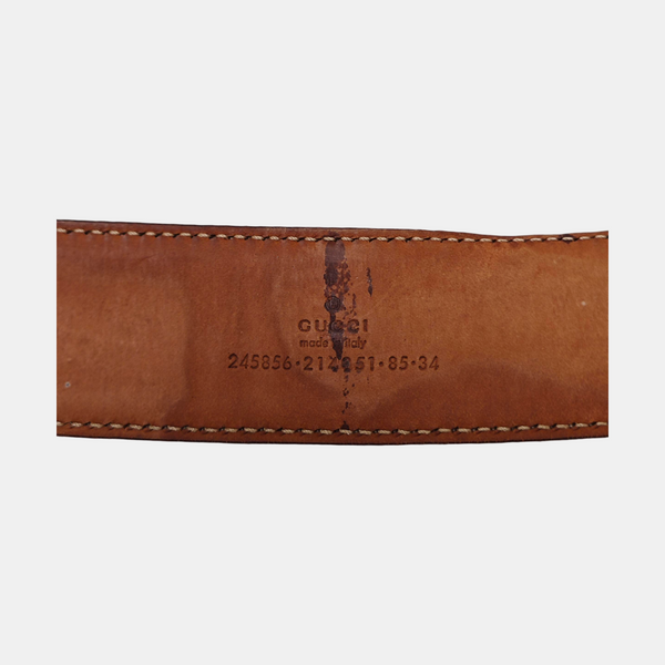 Leather Belt Beige