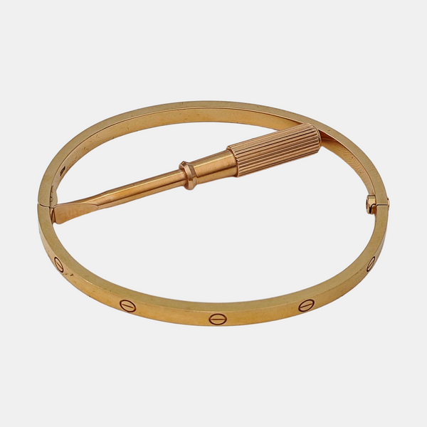 LOVE 18k Rose Gold Bangle