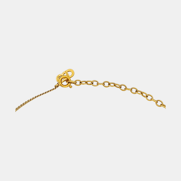 Petit CD Metal Gold Necklace