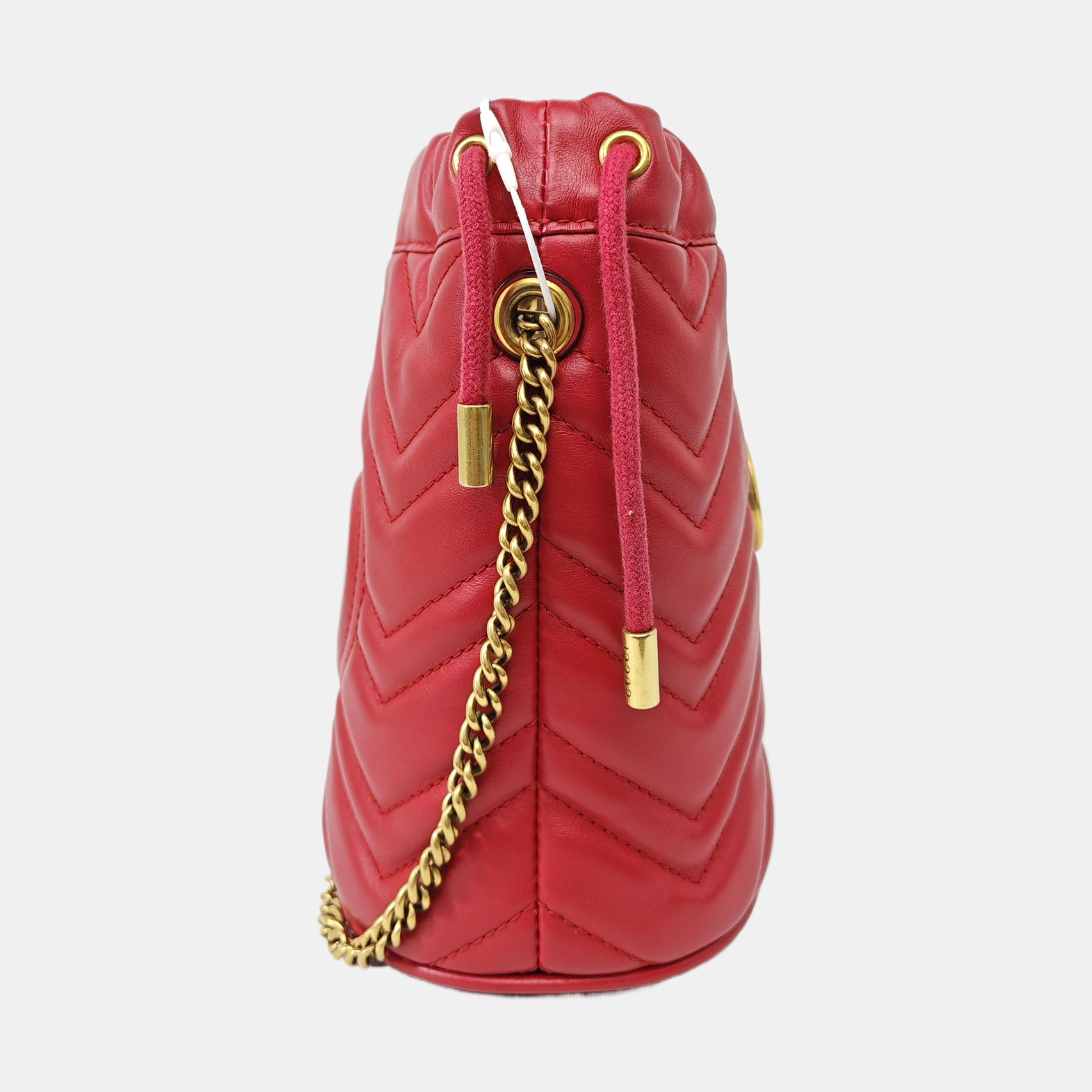 GG Marmont Mini Quilted Calfskin Red