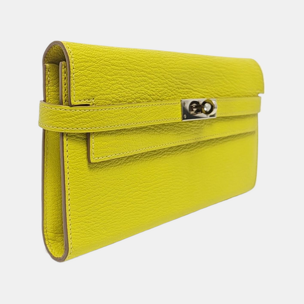 Kelly 19 Chèvre Mysore Yellow Wallet