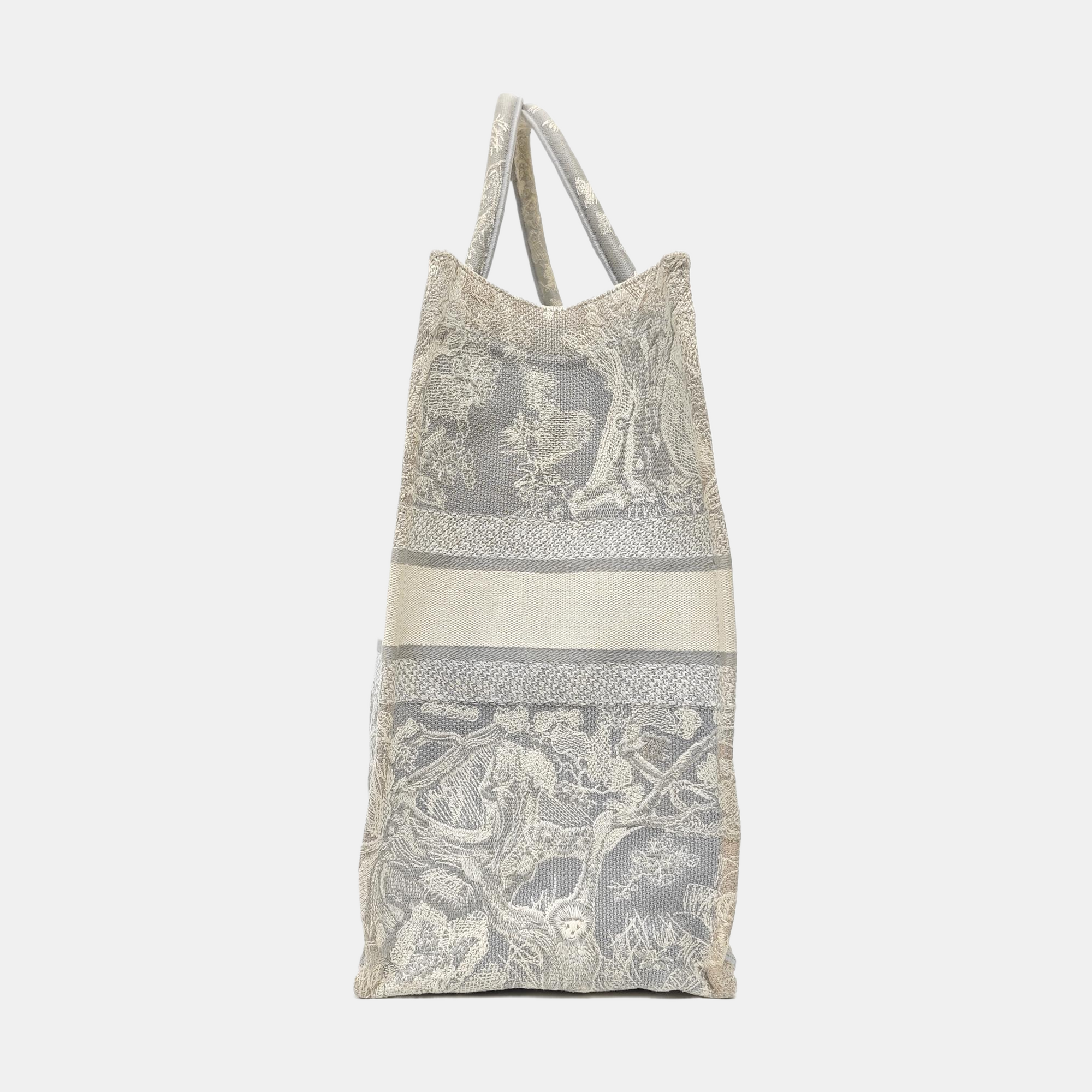 Book Tote Large Fabric Gray