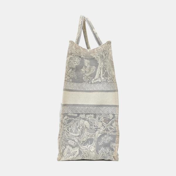 Book Tote Large Fabric Gray