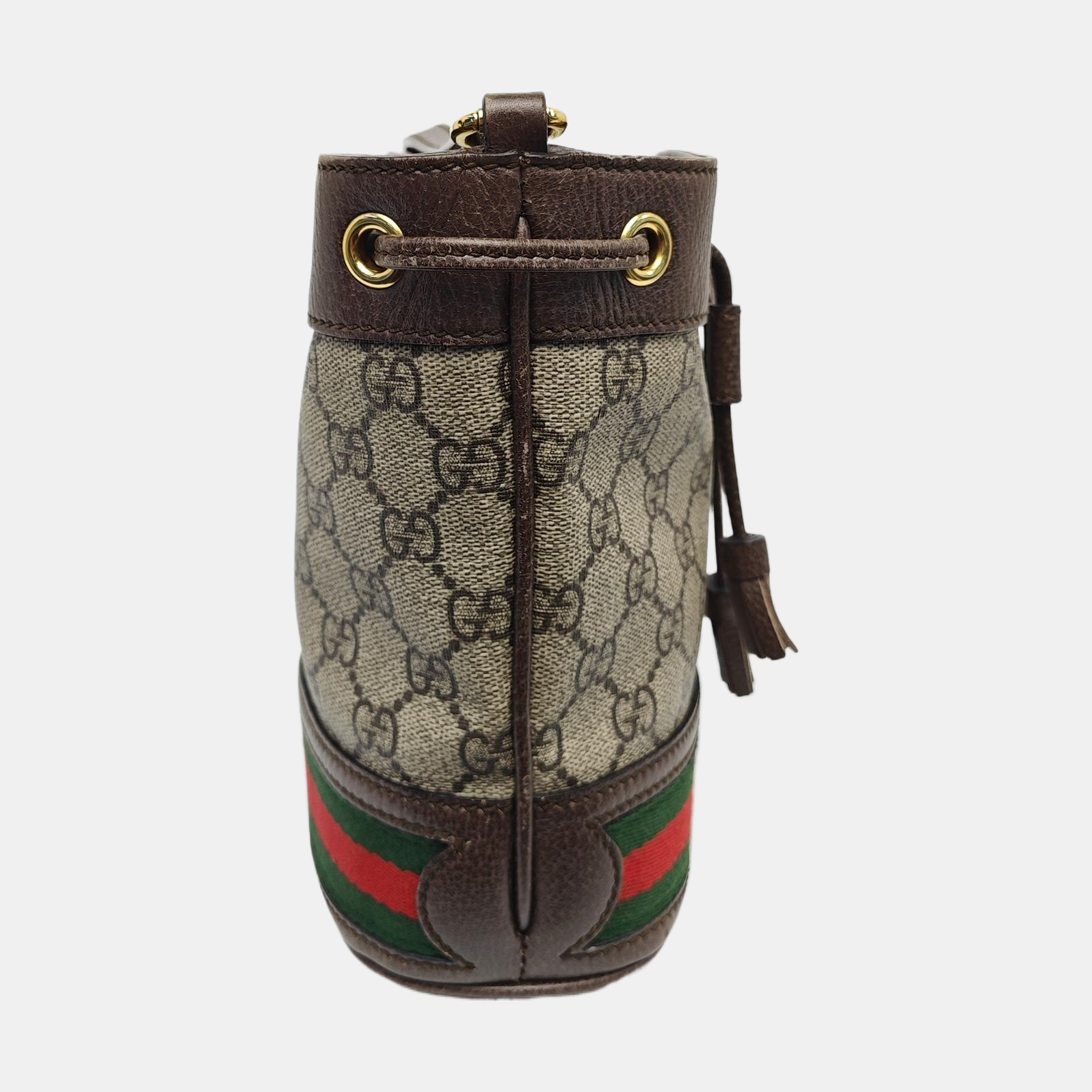 Ophidia Mini Monogram Coated Canvas Beige