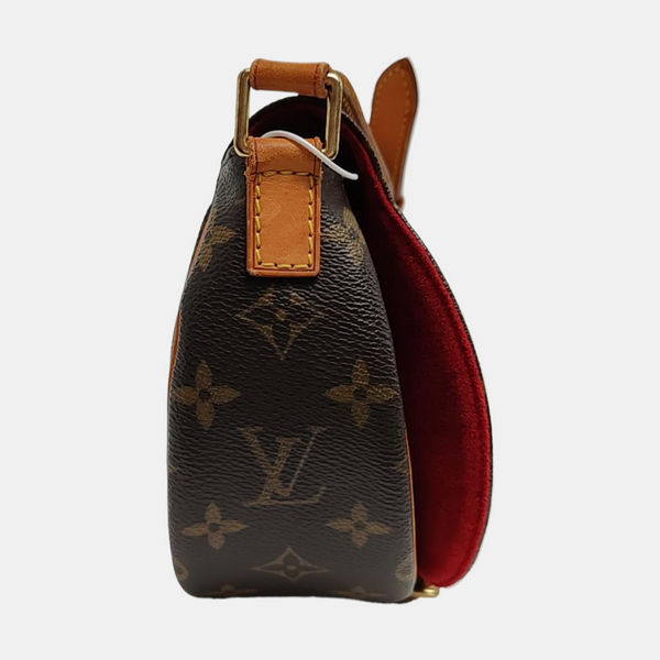 TAMBOURINE Monogram Coated Canvas Brown