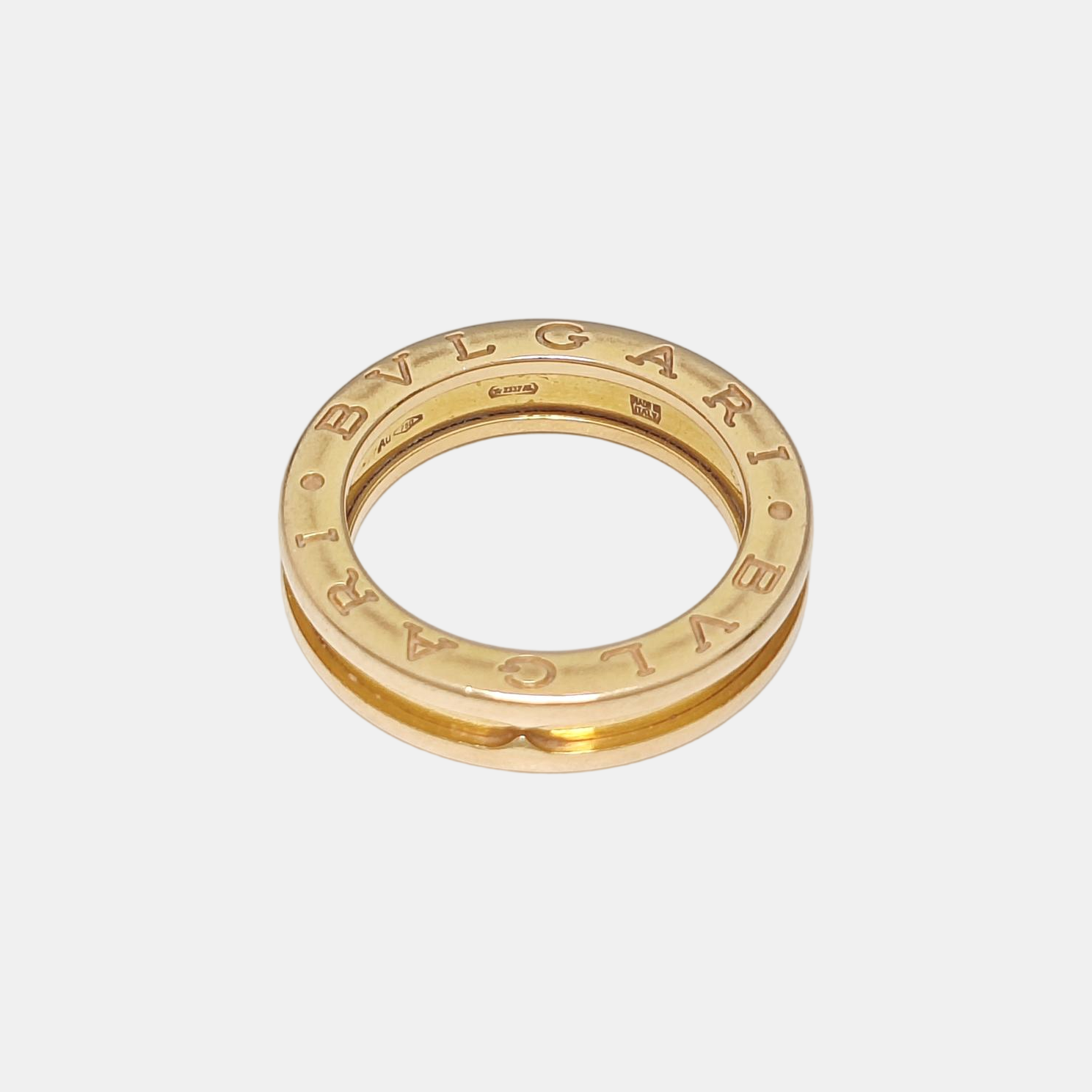 B.ZERO1 18k Rose Gold Ring EU 51