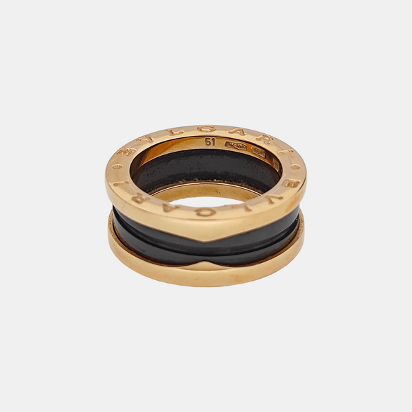 B.ZERO1 18k Rose Gold Ring EU 51