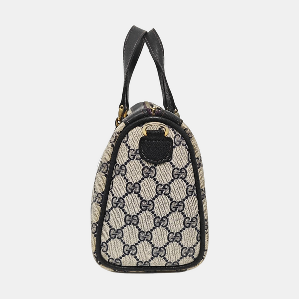 Ophidia Medium Monogram Coated Canvas Beige