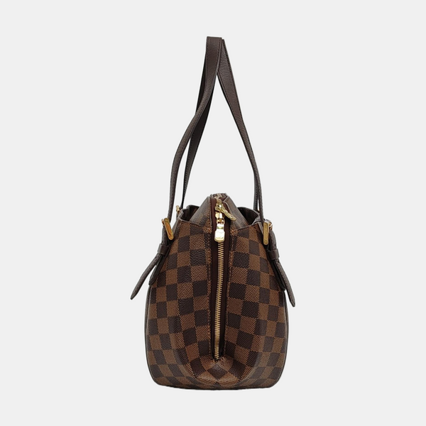RIVINGTON Damier Ebene Coated Canvas Brown