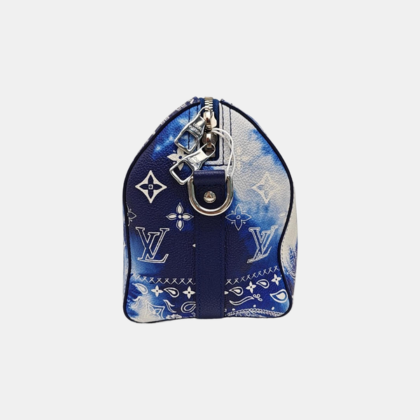 City Keepall Monogram Calfskin Blue