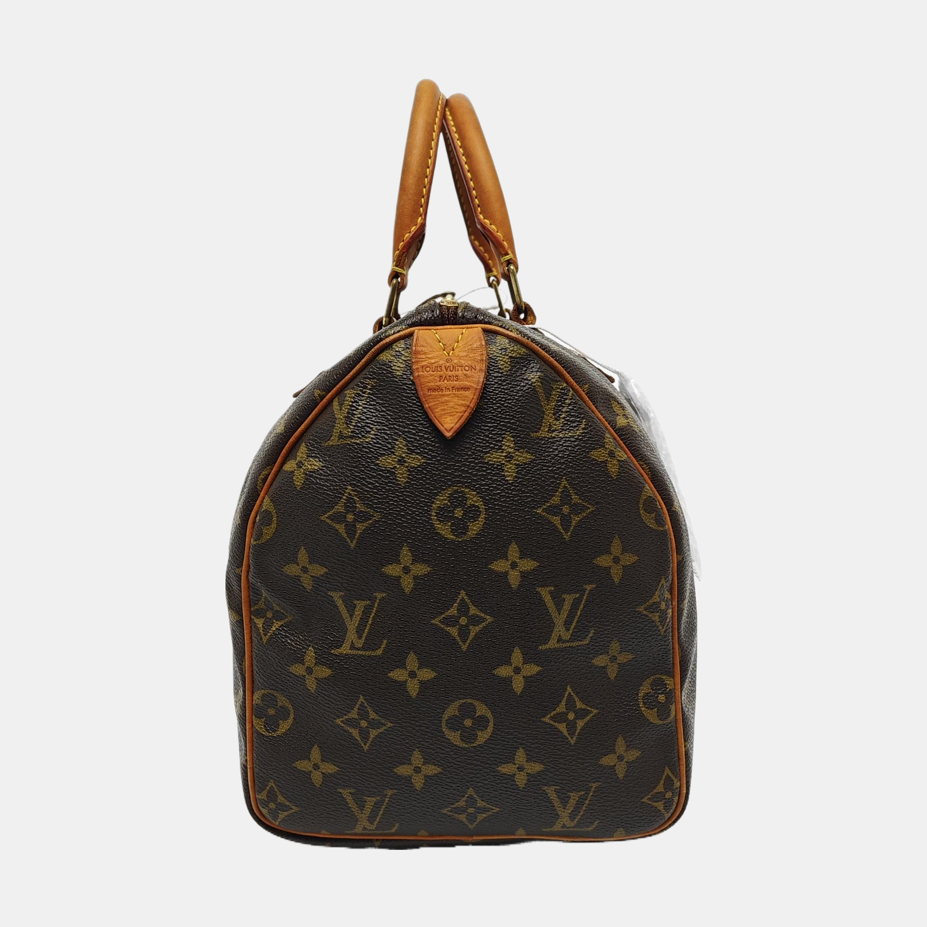 SPEEDY 30 Monogram Coated Canvas Brown