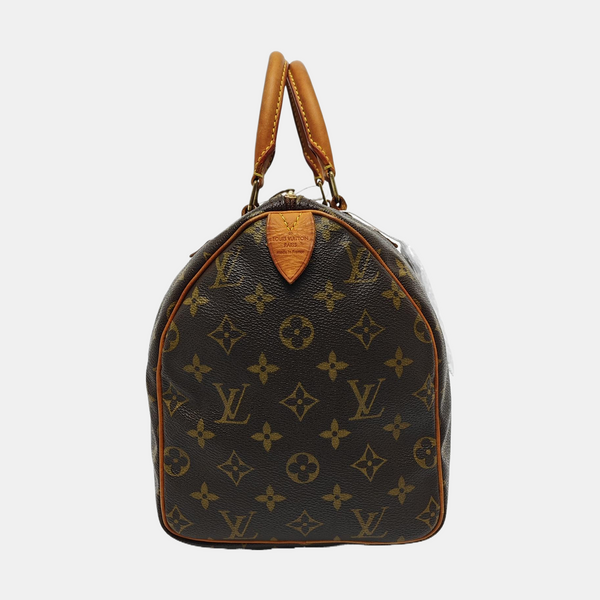 SPEEDY 30 Monogram Coated Canvas Brown