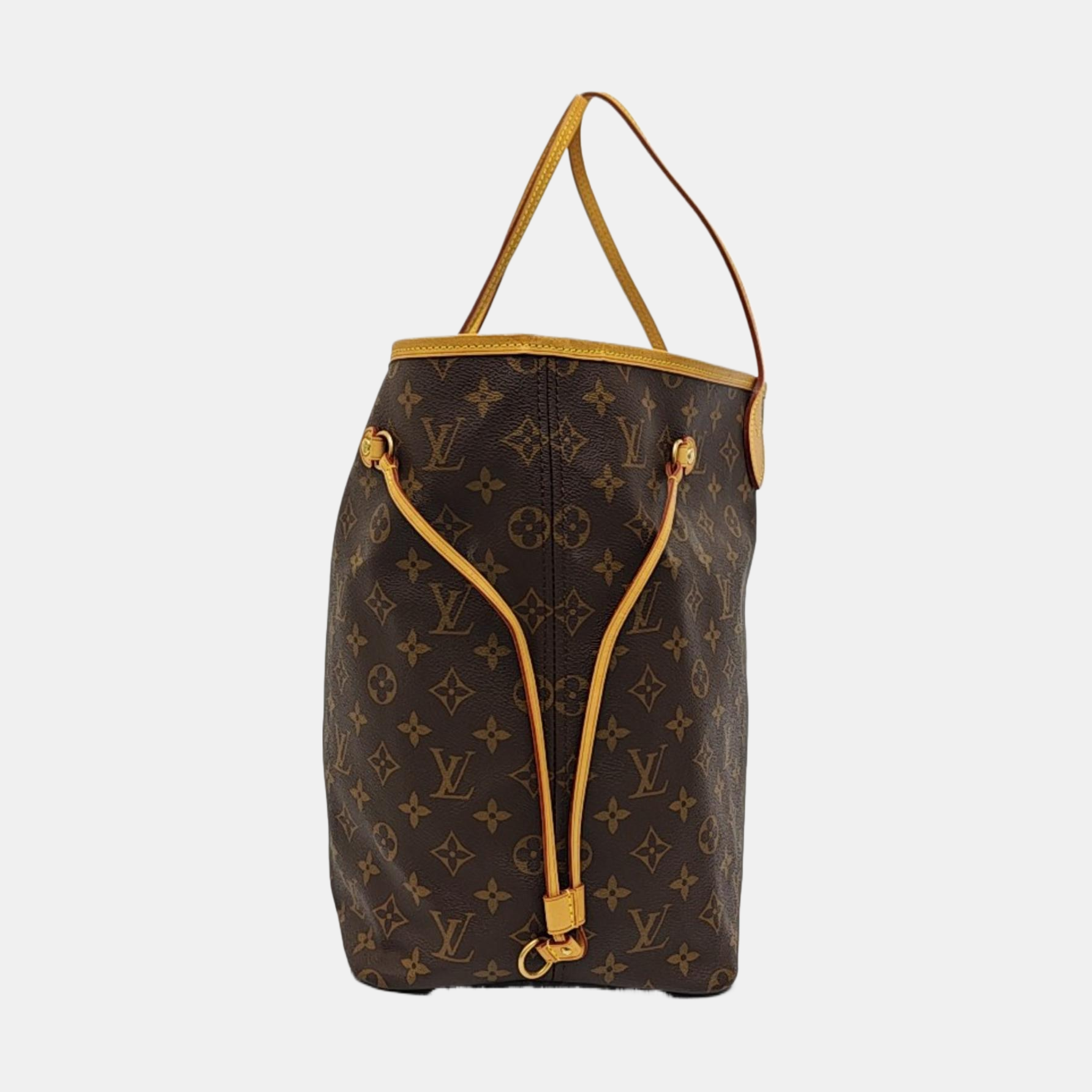 NEVERFULL GM Monogram Coated Canvas Brown