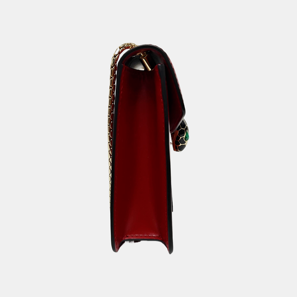 SERPENTI FOREVER Small Calfskin Red