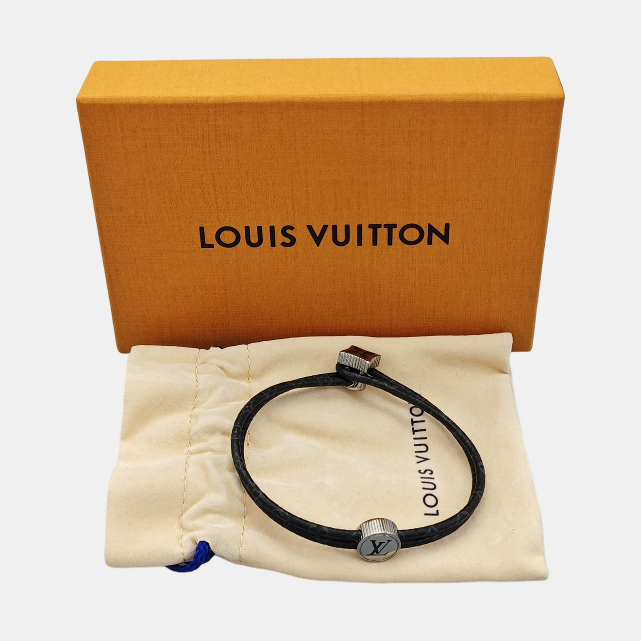Coated Canvas Black Bangle