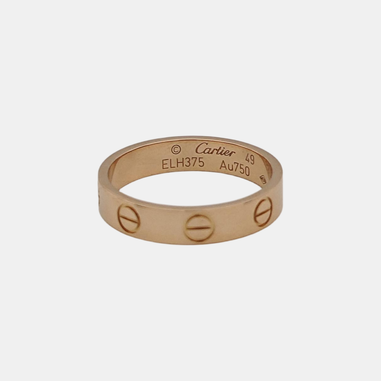 LOVE 18k Rose Gold Ring EU 49
