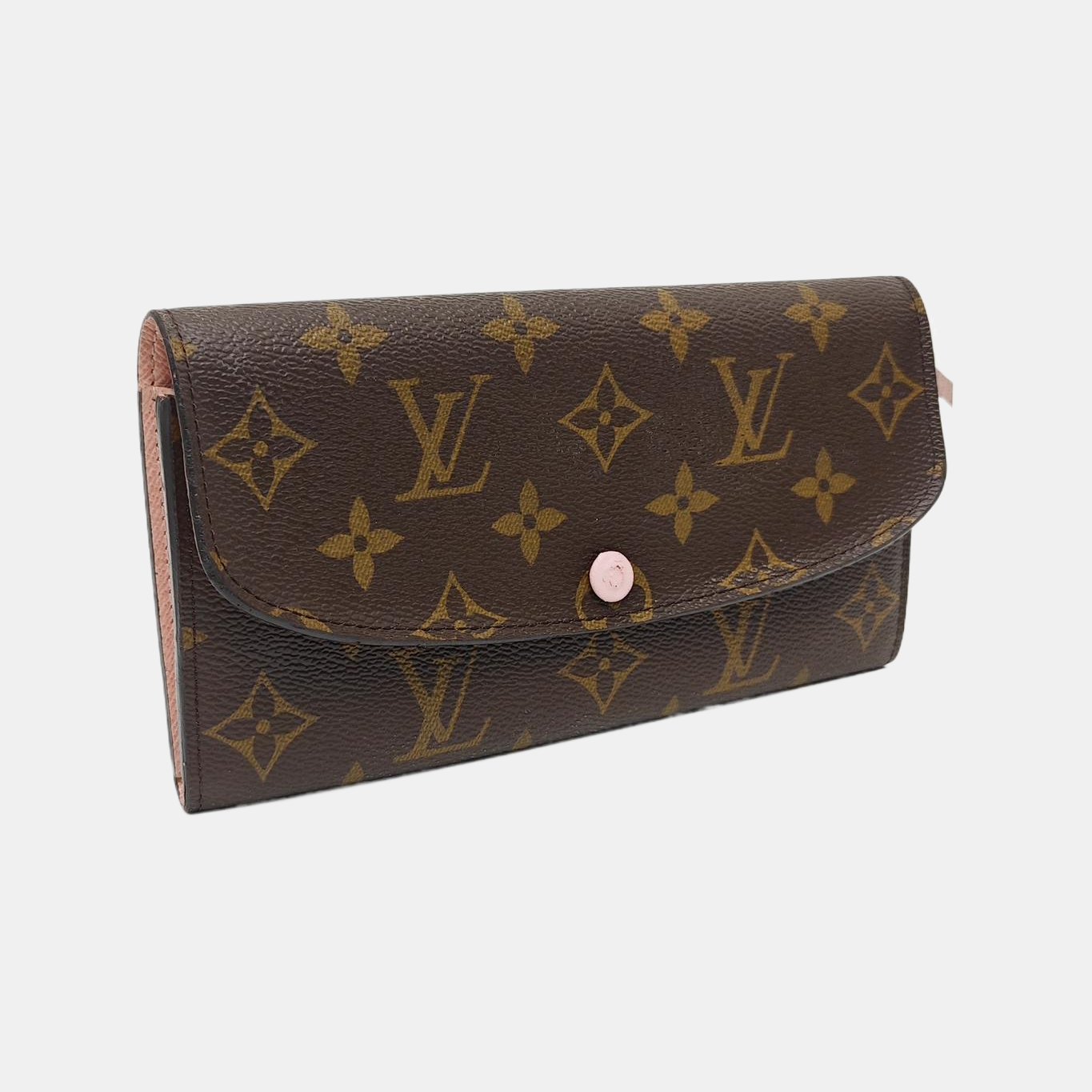 EMILIE Monogram Coated Canvas Brown Wallet