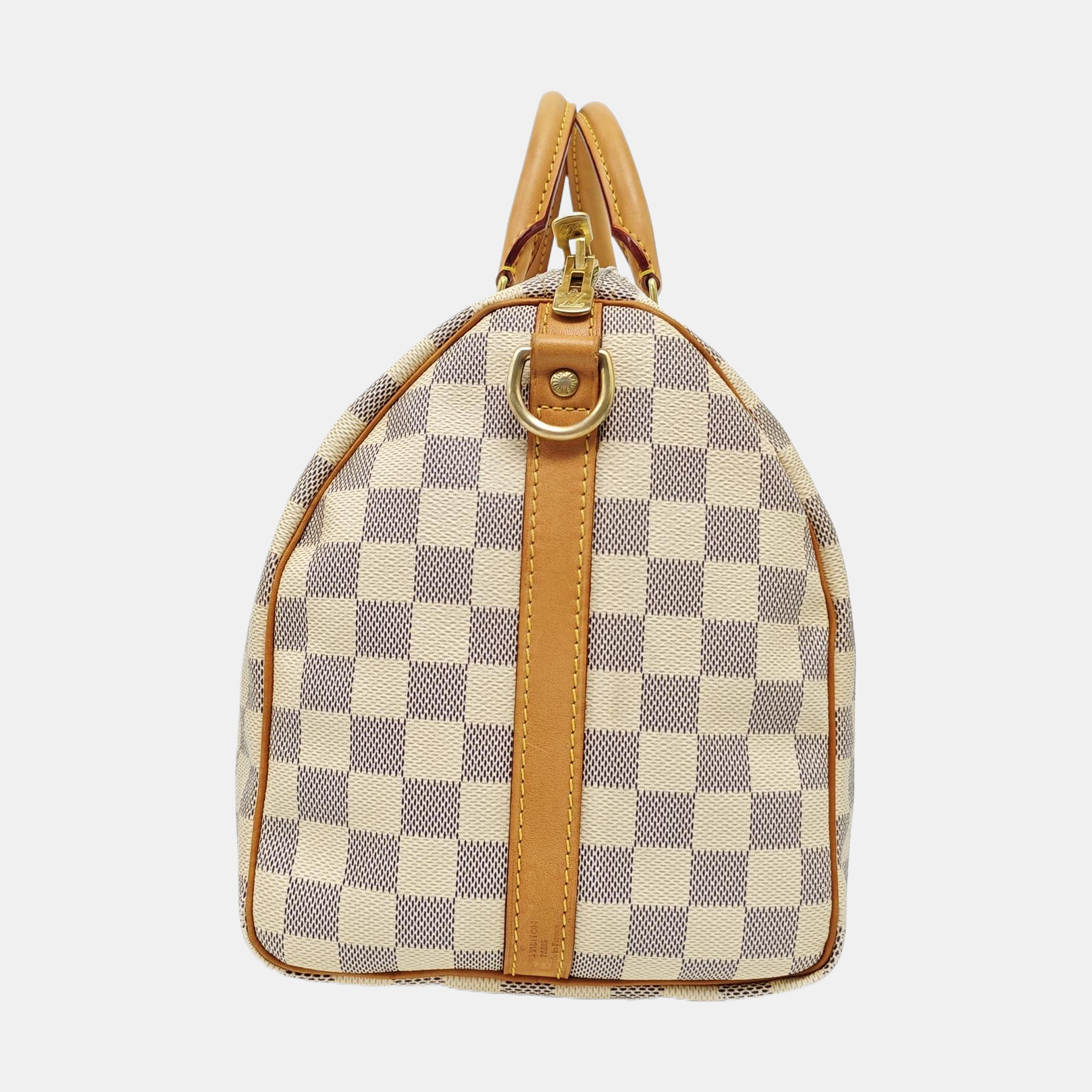 SPEEDY 30 Damier Azur Coated Canvas White