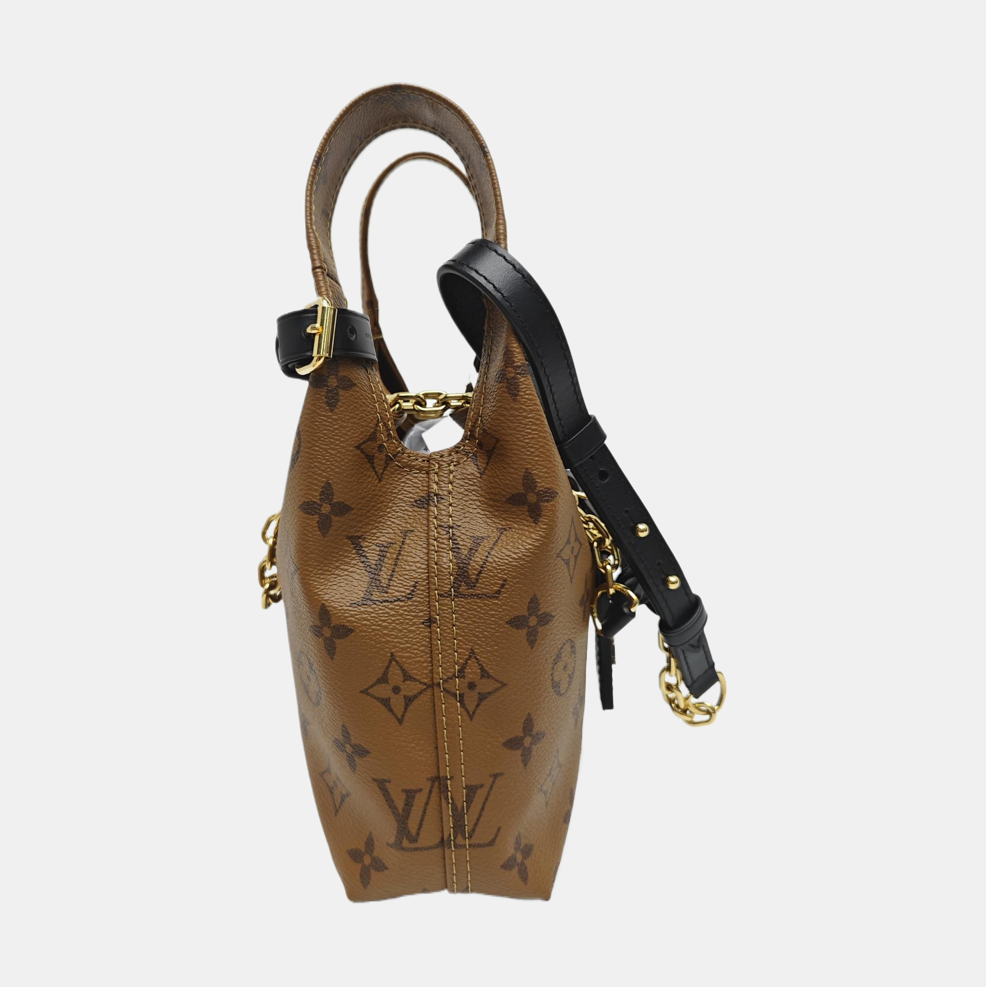 ATLANTIS BB Monogram Coated Canvas Brown