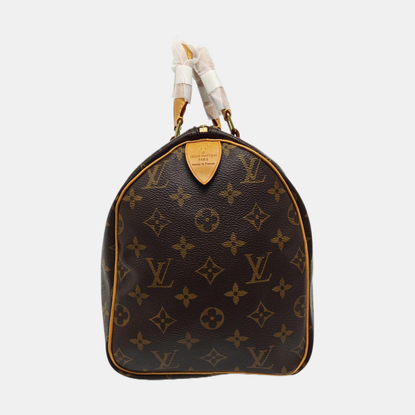 SPEEDY 30 Monogram Coated Canvas Brown