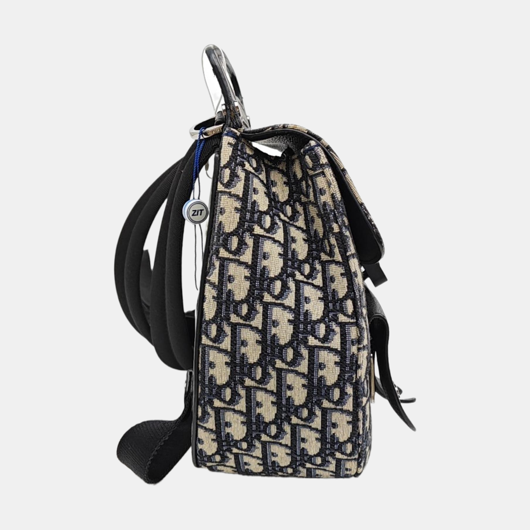 Saddle Mini Oblique Canvas Blue