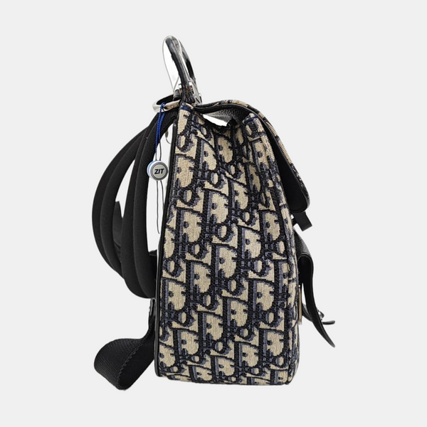 Saddle Mini Oblique Canvas Blue