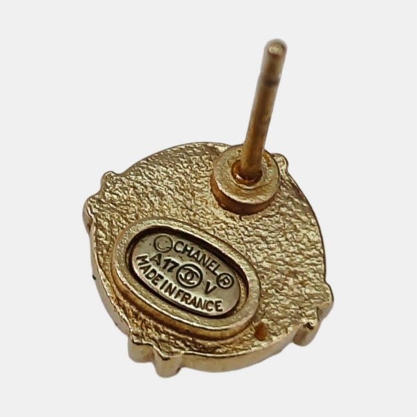 Metal Brown Stud Earrings