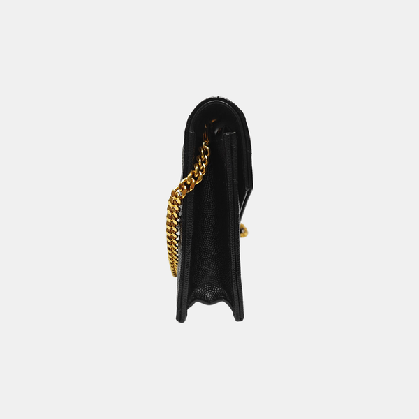 MONOGRAM WOC Chevron Calfskin Black