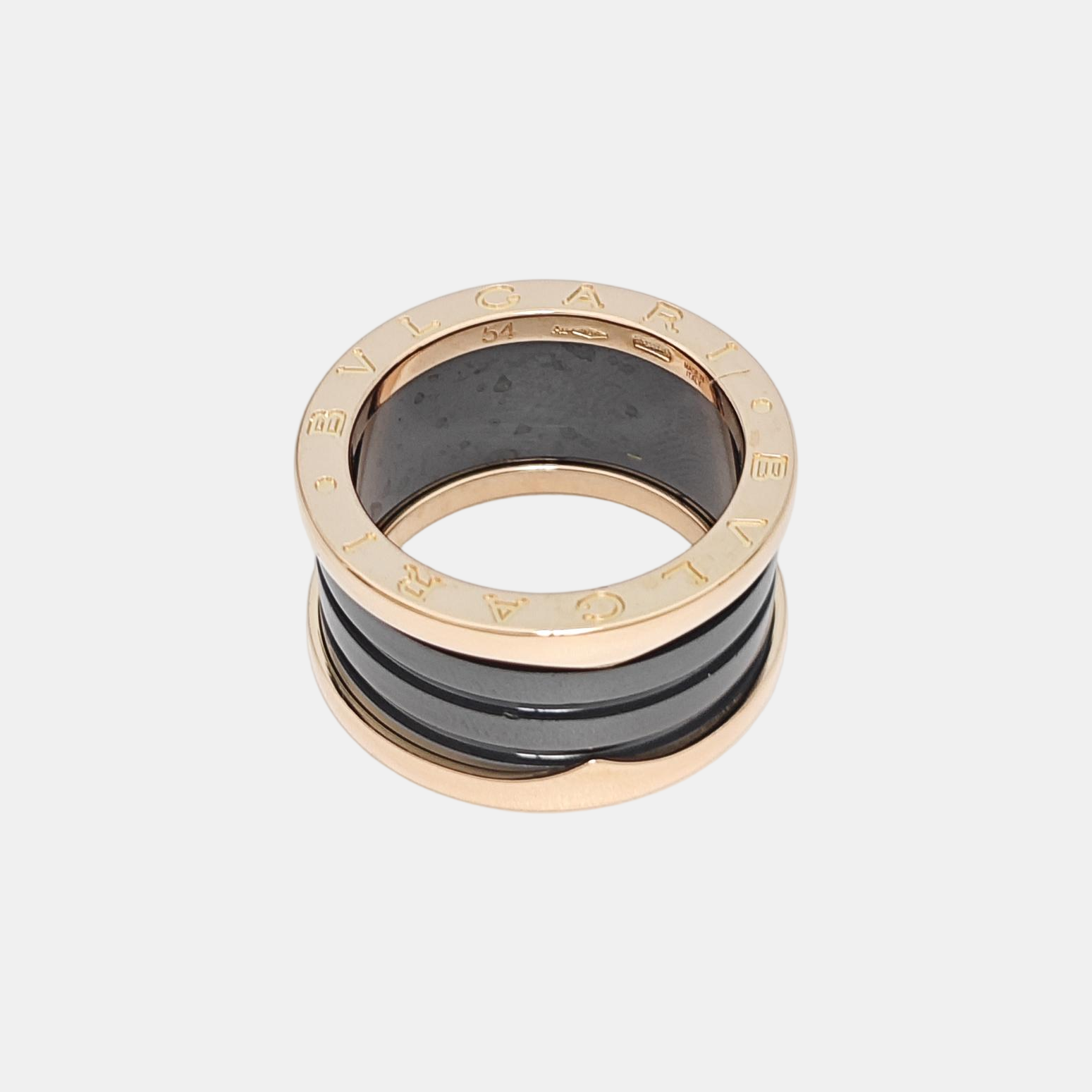 B.ZERO1 18k Rose Gold Ring EU 54