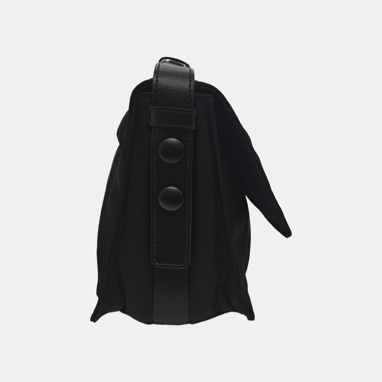 Nylon Shoulder Bag Black