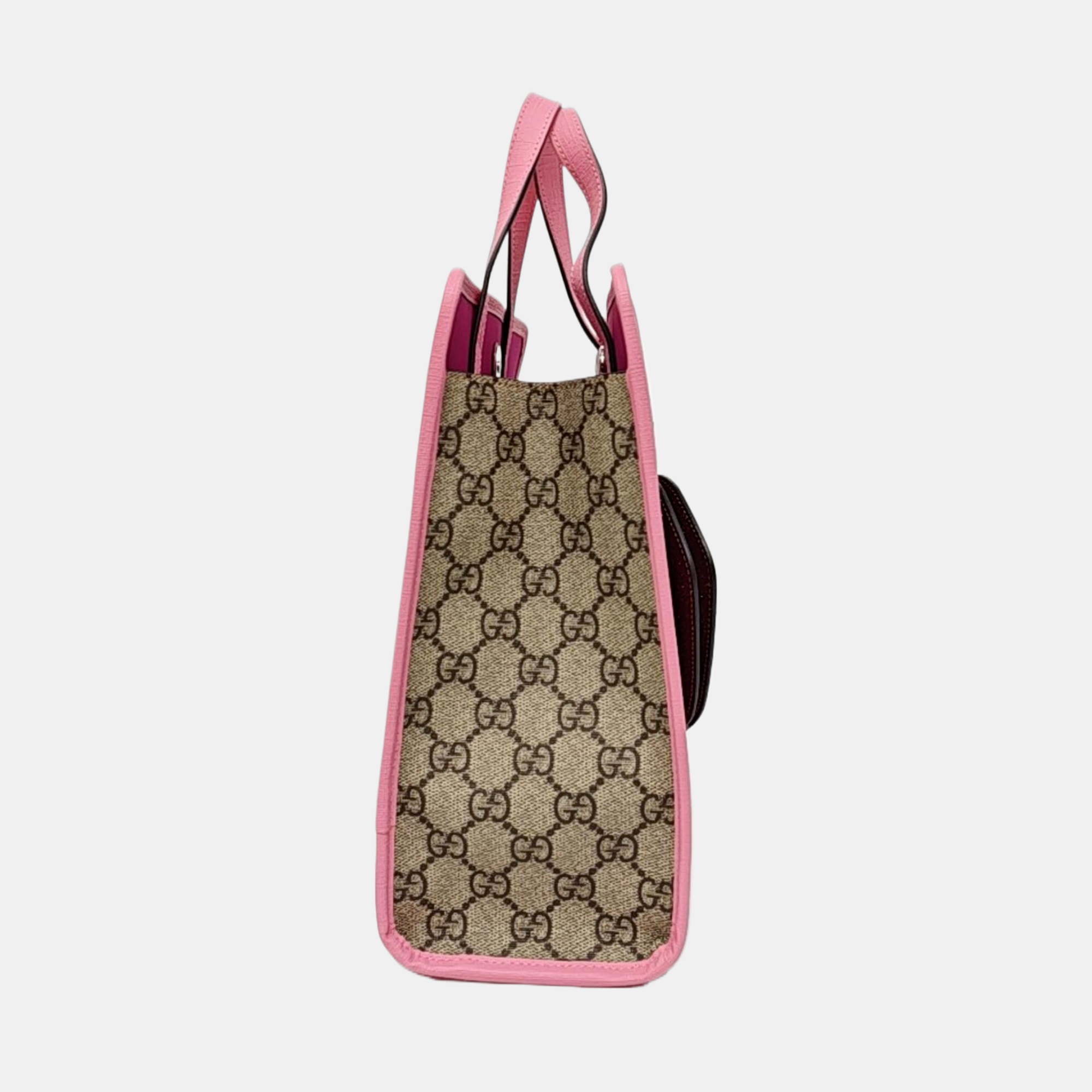 Children’s GG Bucket Monogram Coated Canvas Beige